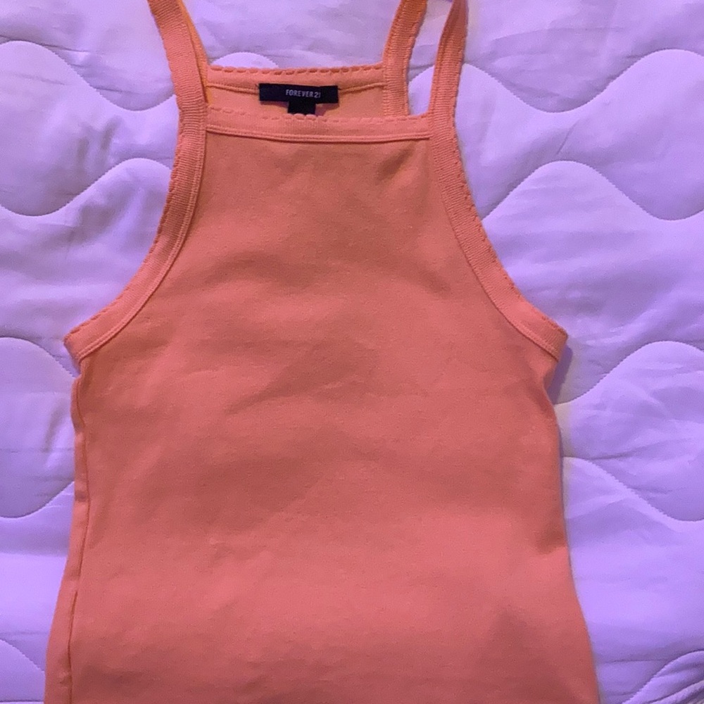 trendy orange tank top